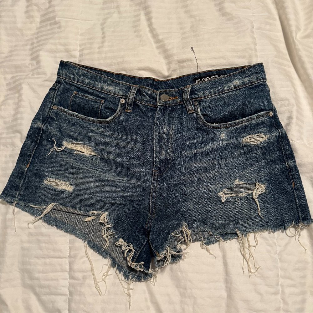 Blank NYC Barrow Distressed Jean Shorts
